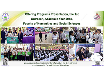 Offering Programs Presentation, the 1st
Outreach, Academic Year 2018, Faculty of
Humanities and Social Sciences