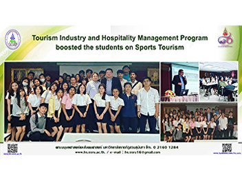 Tourism Industry and Hospitality
Management Program boosted the students
on Sports Tourism