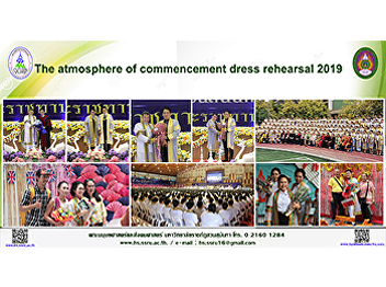 The atmosphere of commencement dress
rehearsal 2019