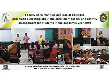 Faculty of Humanities and Social
Sciences organized a meeting about the
enrollment for GE and activity
arrangement for students in the academic
year 2019