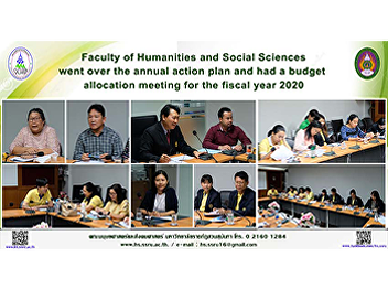 Faculty of Humanities and Social
Sciences went over the annual action
plan and had a budget allocation meeting
for the fiscal year 2020