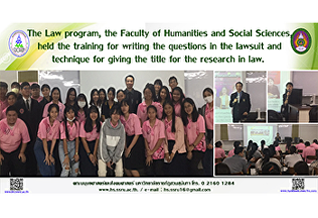 The Law program, the Faculty of
Humanities and Social Sciences, held the
training for writing the questions in
the lawsuit and technique for giving the
title for the research in law.