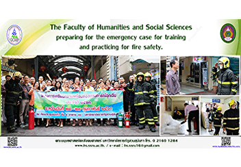 The Faculty of Humanities and Social
Sciences preparing for the emergency
case for training and practicing for
fire safety.