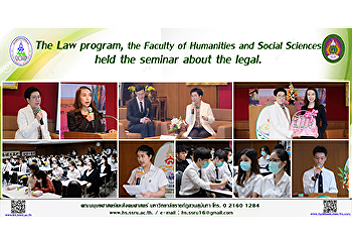 The Law program, the Faculty of
Humanities and Social Sciences held the
seminar about the legal.