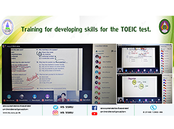 Training for developing skills for the
TOEIC test.