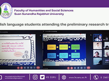 English language students attending the
preliminary research training