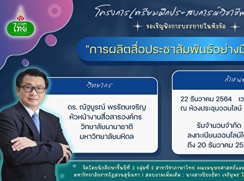 Thai program, Faculty of Humanities and
Social Sciences, Suan Sunandha Rajabhat
University