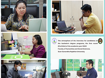 The atmosphere of the interview for
candidates of the bachelor's degree
programs, the first round (Portfolio) of
the academic year 2022