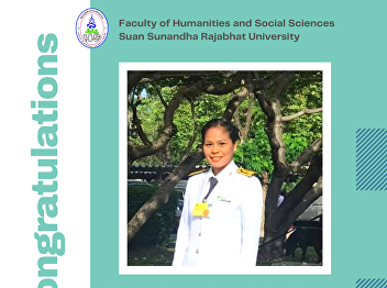 Faculty of Humanities and Social
Sciences, congratulations to Ms. Hustaya
Nualsuwan,