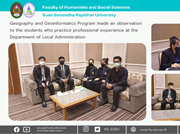 Geography and Geoinformatics Program
made an observation to the students who
practice professional experience at the
Department of Local Administration