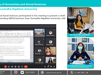 Faculty of Humanities and Social
Sciences participated in the meeting to
present a draft Memorandum of
Understanding (MOU) between Suan
Sunandha Rajabhat University with the
Dusit District Office
