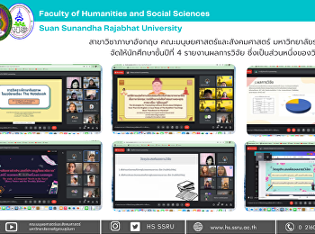 สาขาวิชาภาษาอังกฤษ ให้นักศึกษาชั้นปีที่
4
รายงานผลการวิจัยซึ่งเป็นส่วนหนึ่งของวิชาการค้นคว้าอิสระ