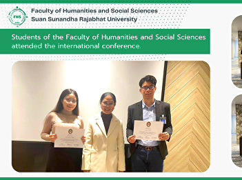 Students of the Faculty of Humanities
and Social Sciences attended the
international conference.