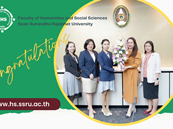 Aj. Napasri Suwanajote, Dean of the
Faculty of Humanities and Social
Sciences together with Aj. Angkana
Sukwises (Associate Dean for Academic
Affairs), Dr. Wasana Suridechakul
(Associate Dean for Planning and Quality
Assurance), and Dr. Angvarrah Lieungna