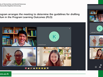 Chinese Program arranges the meeting to
determine the guidelines for drafting
the curriculum in the Program Learning
Outcomes (PLO)