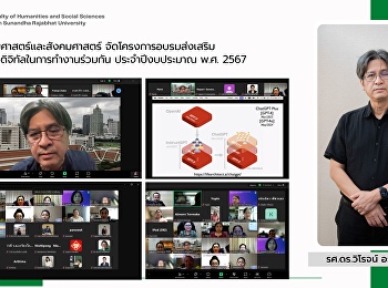 คณะมนุษยศาสตร์และสังคมศาสตร์จัดโครงการอบรมส่งเสริมวัฒนธรรมดิจิทัลในการทำงานร่วมกัน
ประจำปีงบประมาณ พ.ศ. 2567