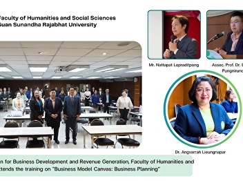 The Associate Dean for Business
Development and Revenue Generation,
Faculty of Humanities and Social
Sciences, attends the training on
“Business Model Canvas: Business
Planning”